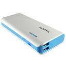 ADATA PT100 10000mAh Powerbank with Flashlight - White/Blue - Office Connect 2018