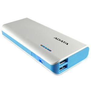 ADATA PT100 10000mAh Powerbank with Flashlight - White/Blue - Office Connect 2018