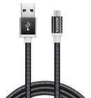 ADATA USB Type A to Micro USB Braided Connection Cable - 1m Black - Office Connect 2018