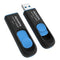 ADATA UV128 Dashdrive Retractable USB 3.0 128GB Blue/Black Flash Drive - Office Connect 2018