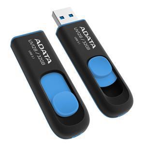 ADATA UV128 Dashdrive Retractable USB 3.1 32GB Blue/Black Flash Drive - Office Connect 2018
