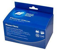 AF Phone-Clene Anti-Bacterial Phone Wipes Box - 100 - Office Connect 2018
