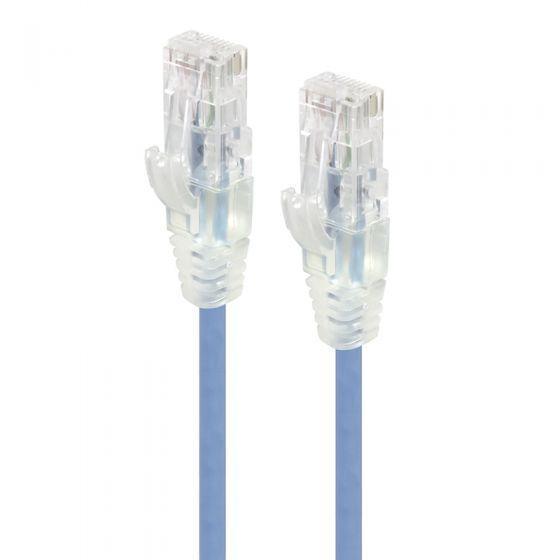 ALOGIC 0.3M CAT6 ULTRA SLIM NETWORK CABLE BLUE - Office Connect 2018