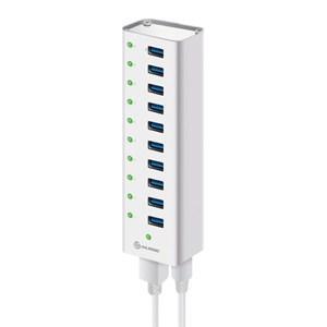 ALOGIC 10 PORT USB HUB WITH USB CHARGING -INCLUDES POWER ADAPTER - PRIME SERIES - Office Connect 2018