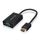 ALOGIC 15CM HDMI TO VGA ADAPTER WITH 3.5MM AUDIO MALE TO FEMALE (FULL HD 1920 X 1080) - Office Connect 2018