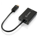 ALOGIC 15CM MINI HDMI TO VGA ADAPTER WITH 3.5MM AUDIO MALE TO FEMALE (FULL HD 1920 X 1080) - Office Connect 2018