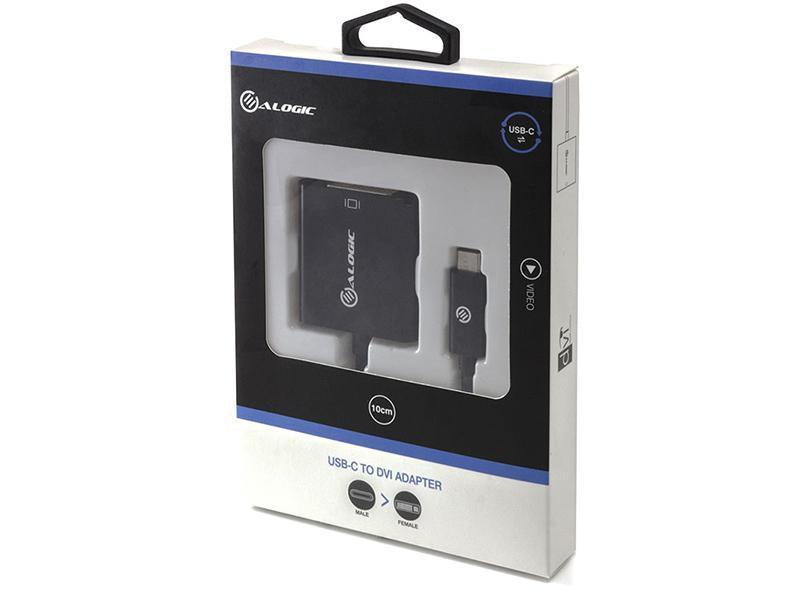 ALOGIC 15CM USB-C TO DVI ADAPTER BLACK - Office Connect 2018
