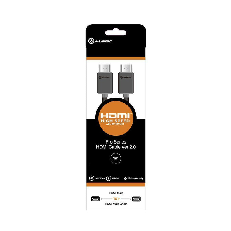 ALOGIC 1M PRO SERIES HIGH SPEED HDMI CABLE WITH ETHERNET VER 2.0 MALE TO MALE - Office Connect 2018