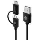 ALOGIC 1M USB 2.0 USB-A TO USB-C & MICRO USB-B COMBO CABLE FOR CHARGE & SYNC - MALE TO MALE - Office Connect 2018
