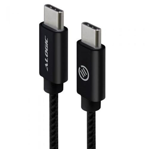 ALOGIC 1M USB 2.0 USB-C TO USB-C CABLE - CHARGE & SYNC - MALE TO MALE - BLACK - PRIME SERIES - Office Connect 2018