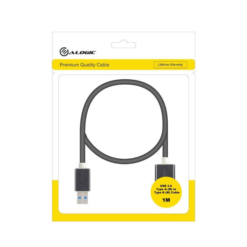 ALOGIC 1M USB 3.0 TYPE A TO TYPE B CABLE MALE TO MALE - Office Connect 2018