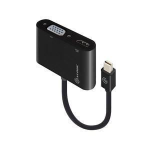 ALOGIC 2-IN-1 MINI DISPLAYPORT TO 4K HDMI VGA ADAPTER - MALE TO 2 FEMALE - Office Connect 2018