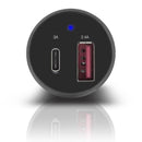 ALOGIC 2 PORT USB-C + USB-A CAR CHARGER - PRIME SERIES - Office Connect 2018