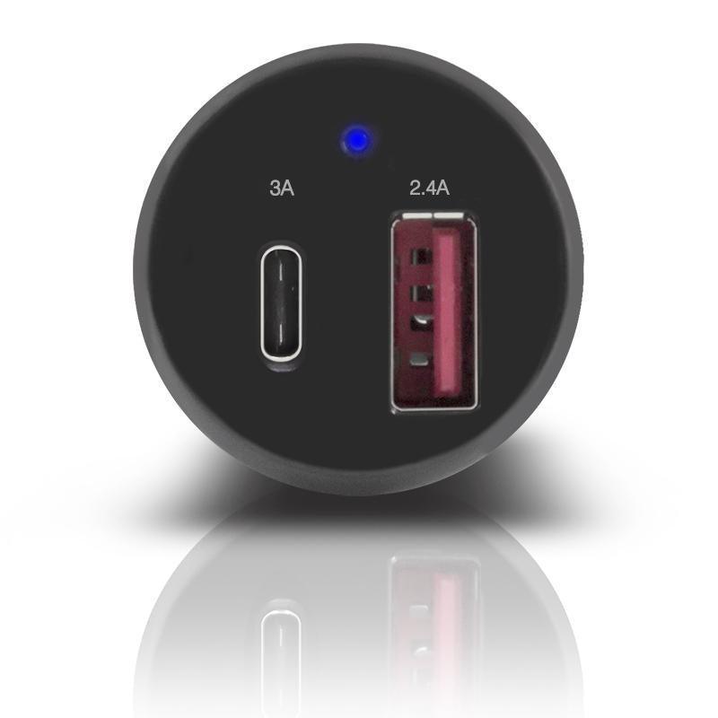 ALOGIC 2 PORT USB-C + USB-A CAR CHARGER - PRIME SERIES - Office Connect 2018