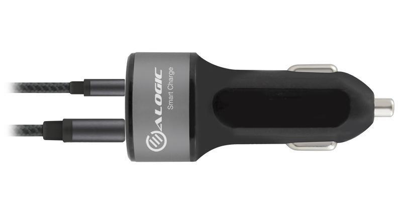 ALOGIC 2 PORT USB-C + USB-A CAR CHARGER - PRIME SERIES - Office Connect 2018