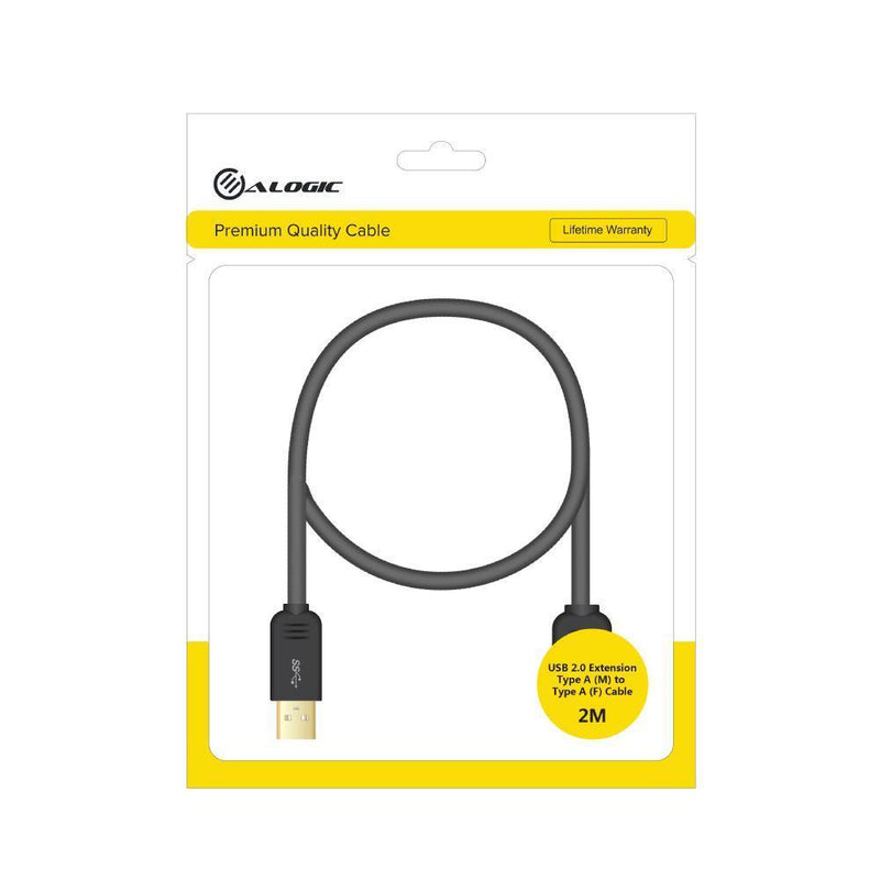 ALOGIC 2M USB 2.0 CABLE TYPE A MALE TO TYPE B MALE - Office Connect 2018