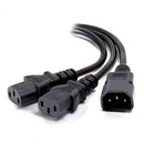 ALOGIC 2M Y SPLITTER POWER CABLE IEC C14 (M) 2 IEC C13 (F) - Office Connect 2018