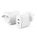 ALOGIC 2X40 RAPID POWER 40W GAN CHARGER - USB-C (20W) + USB-C (20W) - Office Connect 2018