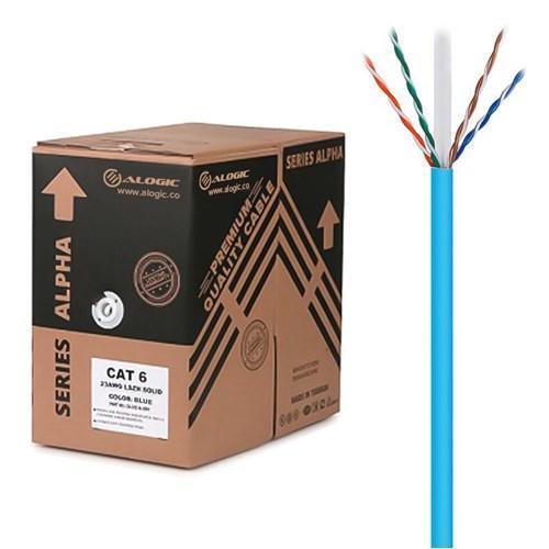 ALOGIC 305M 23AWG BLUE PVC SOLID CAT6 NETWORK CABLE - U-UTP - Office Connect 2018