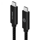 ALOGIC 3M USB 2.0 USB-C (MALE) TO USB-C (MALE) - BLACK ALUMINIUM - Office Connect 2018