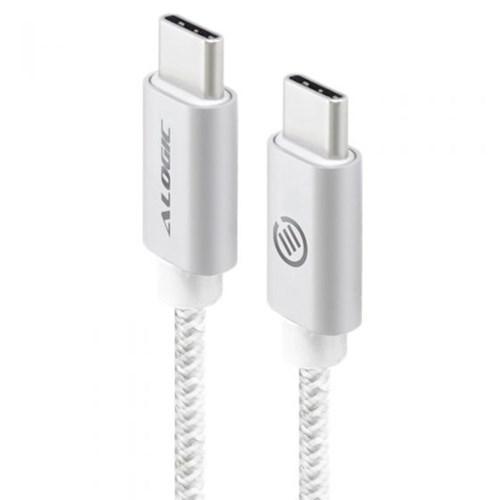 ALOGIC 3M USB 2.0 USB-C TO USB-C CABLE - CHARGE & SYNC - MALE TO MALE - SILVER - PRIME SERIES - Office Connect 2018