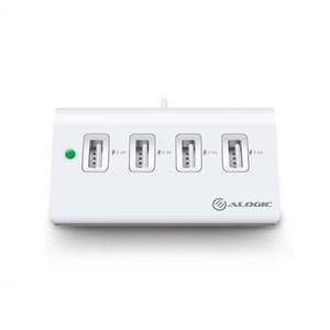 ALOGIC 4 PORT USB CHARGER WITH SMART CHARGE - 4 X 2.4A OUTPUTS - PRIME SERIES - Office Connect 2018