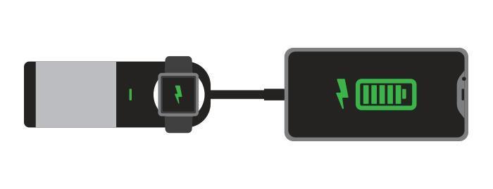 ALOGIC 6700MAH POWER BANK FOR APPLE WATCH & IPHONE WITH INTEGRATED LIGHTNING CABLE - SPACE GREY - Office Connect 2018