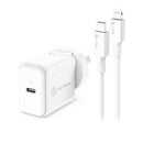 ALOGIC COMBO PACK USB-C 18W WALL CHARGER WITH POWER DELIVERY AND USB-C TO LIGHTNING CABLE - WHITE - Office Connect 2018