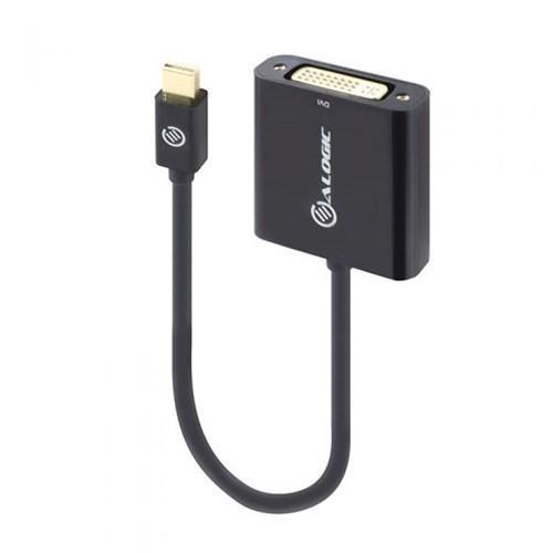 ALOGIC ELEMENTS 20CM MINI DISPLAYPORT TO DVI ADAPTER MALE TO FEMALE BLACK - Office Connect 2018
