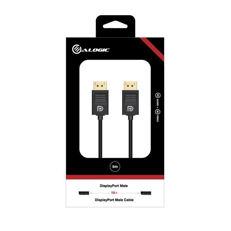 ALOGIC PREMIUM 5M DISPLAYPORT CABLE VER 1.2 MALE TO MALE - Office Connect 2018