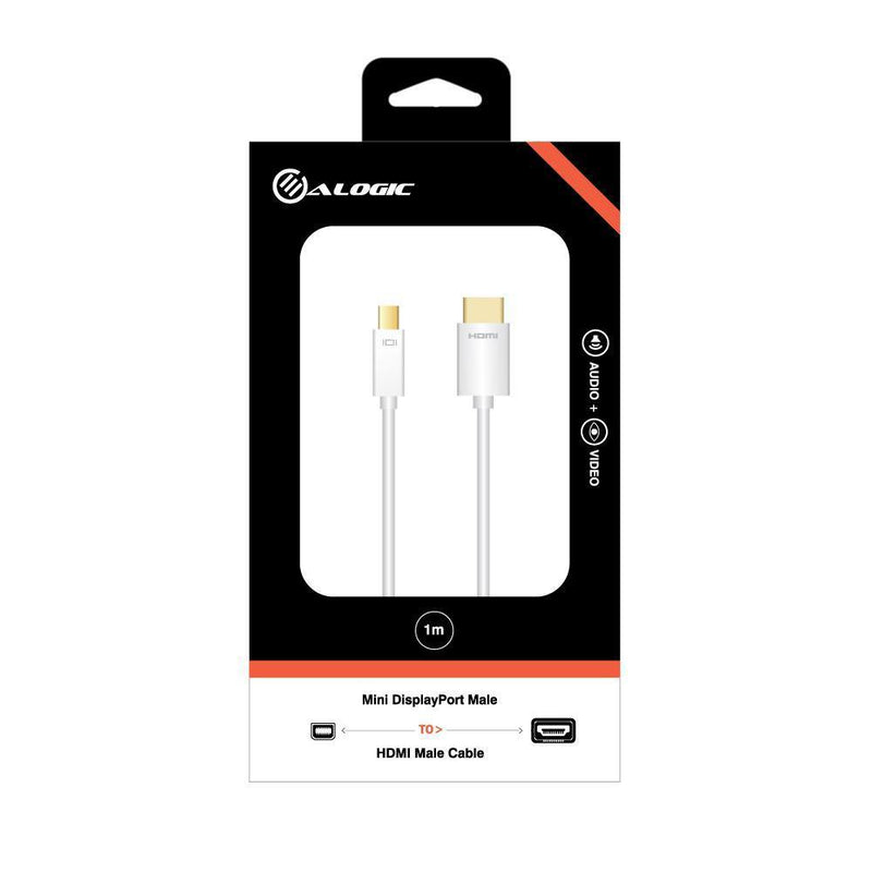 ALOGIC SMARTCONNECT 1M MINI DISPLAYPORT TO HDMI CABLE MALE TO MALE - Office Connect 2018