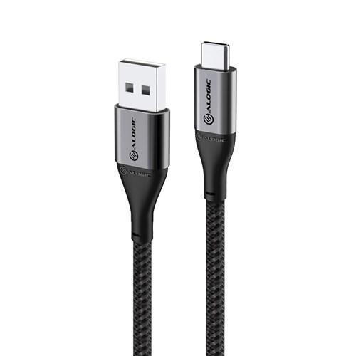 ALOGIC SUPER ULTRA USB 2.0 USB-C TO USB-A CABLE - 3M - 3A/480MBPS - SPACE GREY - Office Connect 2018