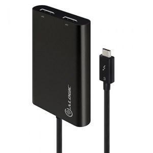 ALOGIC THUNDERBOLT 3 (USB-C) TO DUAL DISPLAYPORT ADAPTER - 4K 60 HZ - Office Connect 2018