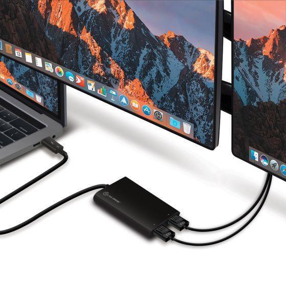 ALOGIC THUNDERBOLT 3 (USB-C) TO DUAL DISPLAYPORT ADAPTER - 4K 60 HZ - Office Connect 2018