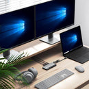 ALOGIC TWIN USB-C 10-IN-1 SUPER DOCK WITH DUAL DISPLAY- 2 X 4K HDMI 2 X USB-A 1 USB-C (100W POWER DELIVERY) 1 X USB-C SD/MICRO CARD READER - Office Connect 2018