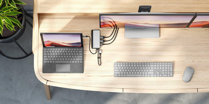 ALOGIC TWIN USB-C 10-IN-1 SUPER DOCK WITH DUAL DISPLAY- 2 X 4K HDMI 2 X USB-A 1 USB-C (100W POWER DELIVERY) 1 X USB-C SD/MICRO CARD READER - Office Connect 2018