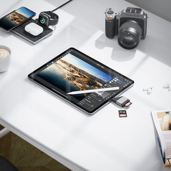 ALOGIC ULTRA MINI USB- C (MALE) TO SD AND MICRO SD CARD READER (FEMALE) ADAPTER - Office Connect 2018