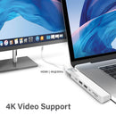 ALOGIC ULTRA USB-C DOCK NANO - HDMI 4K/USB-C WITH POWER DELIVERY (UP TO 100W) /USB 3.0 HUB/CARD READER - SILVER - Office Connect 2018