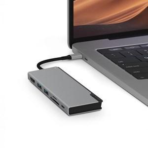 ALOGIC ULTRA USB-C DOCK UNI - 2 X USB-A (USB 3.0); 1 X USB-C (POWER DELIVERY 100W); 1 X SD; 1 X MICRO SD; 1 X HDMI 4K @30HZ - SILVER - Office Connect 2018