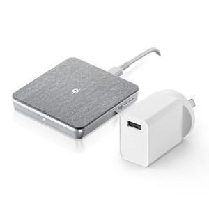 ALOGIC ULTRA WIRELESS CHARGING PAD (10W) WITH 18W WALL CHARGER- SILVER - Office Connect 2018