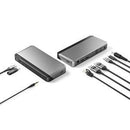 ALOGIC UNIVERSAL USB-C + USB-A DUAL 4K DOCKING STATION WITH 65W POWER DELIVERY- 2x DP 3 x USB-A 1 x USB-C 1 x 3.5mm AUDIO JACK 1 x SD CARD READER - Office Connect 2018