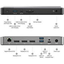 ALOGIC UNIVERSAL USB-C + USB-A TRIPLE 4K DOCKING STATION WITH 100W POWER DELIVERY-3 x DP 1 x USB-C 3 x USB-A 1 x 3.5 AUDIO JACK 1 x SD READER - Office Connect 2018