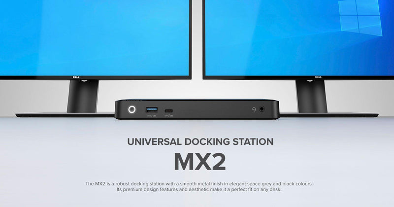 ALOGIC USB-C DUAL 4K DOCKING STATION WITH POWER DELIVERY 65W- 2 X DISPLAYPORT 1 X USB-C 3 X USB-A 1 X 3.5MM AUDIO 1 X ETHERNET - Office Connect 2018