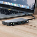 ALOGIC USB-C FUSION MAX 6-IN-1 HUB - 1 X HDMI 4K@30HZ 1 X VGA 2 X USB-A (USB 3.0) 1 X GIGABIT ETHERNET 1 X USB-C - SPACE GREY - Office Connect 2018