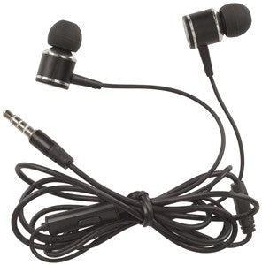 Aluminium Stereo Earphones with Microphone and Volume Control - Office Connect 2018