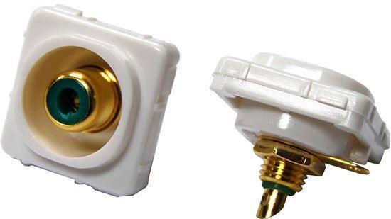 AMDEX Green RCA to Solder Connector . Gold Plated - Office Connect 2018