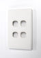 AMDEX Switch Plate ONLY. 4 Gang WPC Series Wall Face - Office Connect 2018