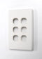 AMDEX Switch Plate ONLY. 6 Gang WPC Series Wall Face - Office Connect 2018