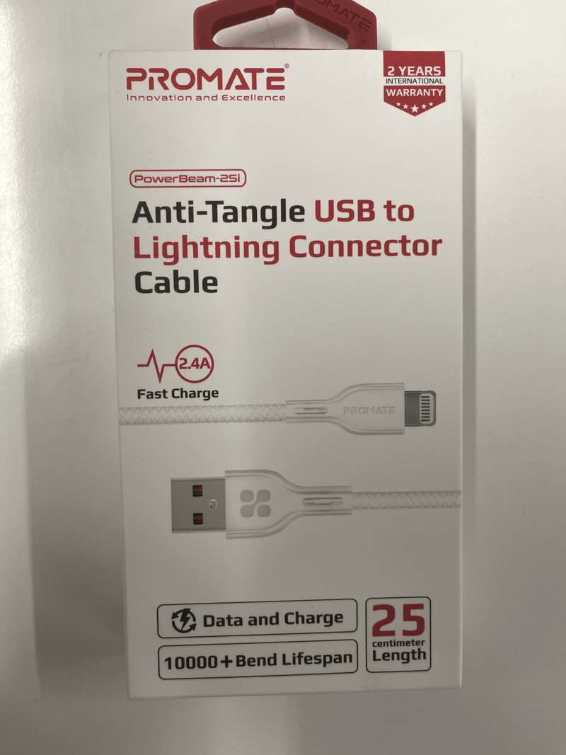 Anti-Tangle Usb to Lighting 25cm - Office Connect 2018