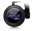 GIGABYTE AORUS WATERFORCE X 240 All-in-one Liquid Cooler with Circular LCD Display RGB Fusion 2.0 120mm ARGB Fans - Office Connect 2018